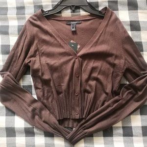 NWT Forever 21 brown cardigan